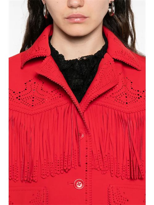 Jacket with fringes ERMANNO SCERVINO | D486I332ROWQ81763